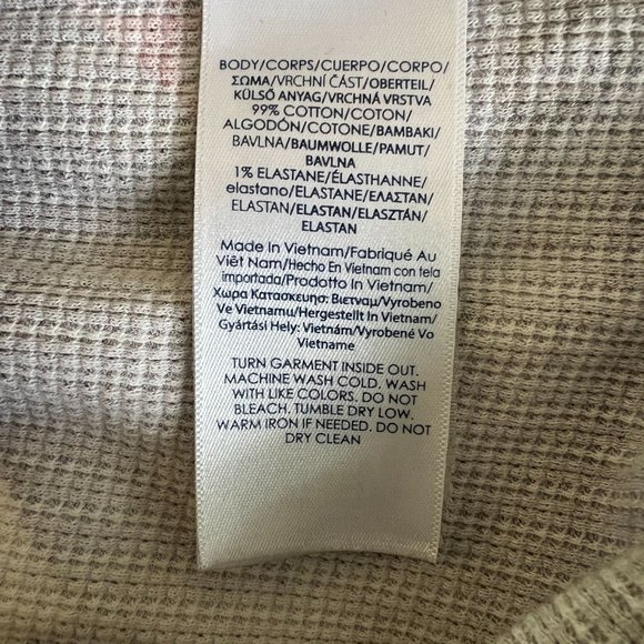 Chaps Western Womens M Aztec Lightweight Thermal Waffle Knit Hoodie Pullover - Picture 4 of 8